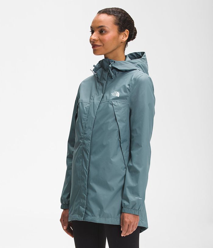 Casaca Impermeable The North Face Mujer Antora Parka Azules - Peru 78235SMXR